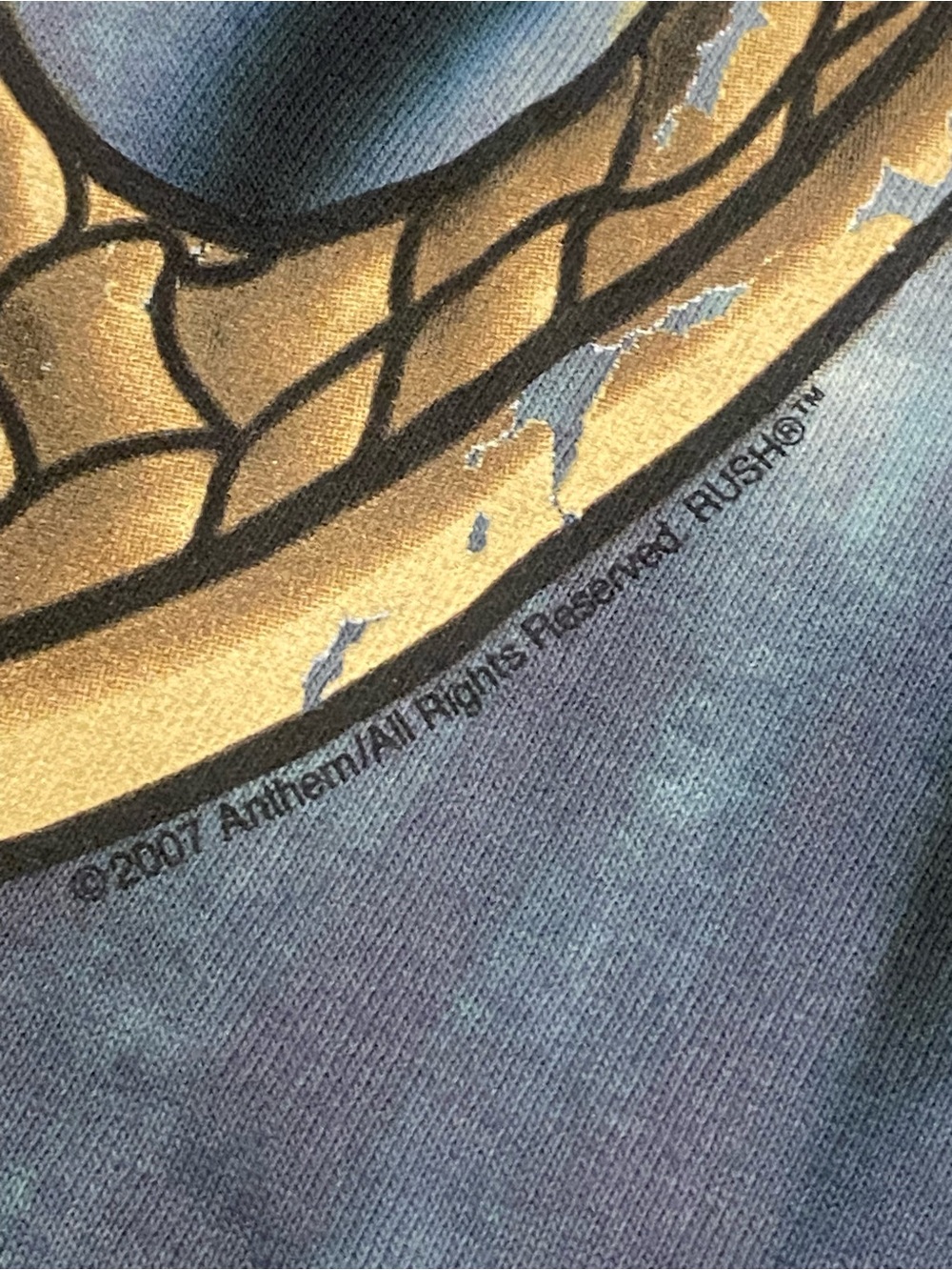 Rush Snakes & Arrows 2007 Tour Shirt Liquid Blue L - Picture 7 of 9